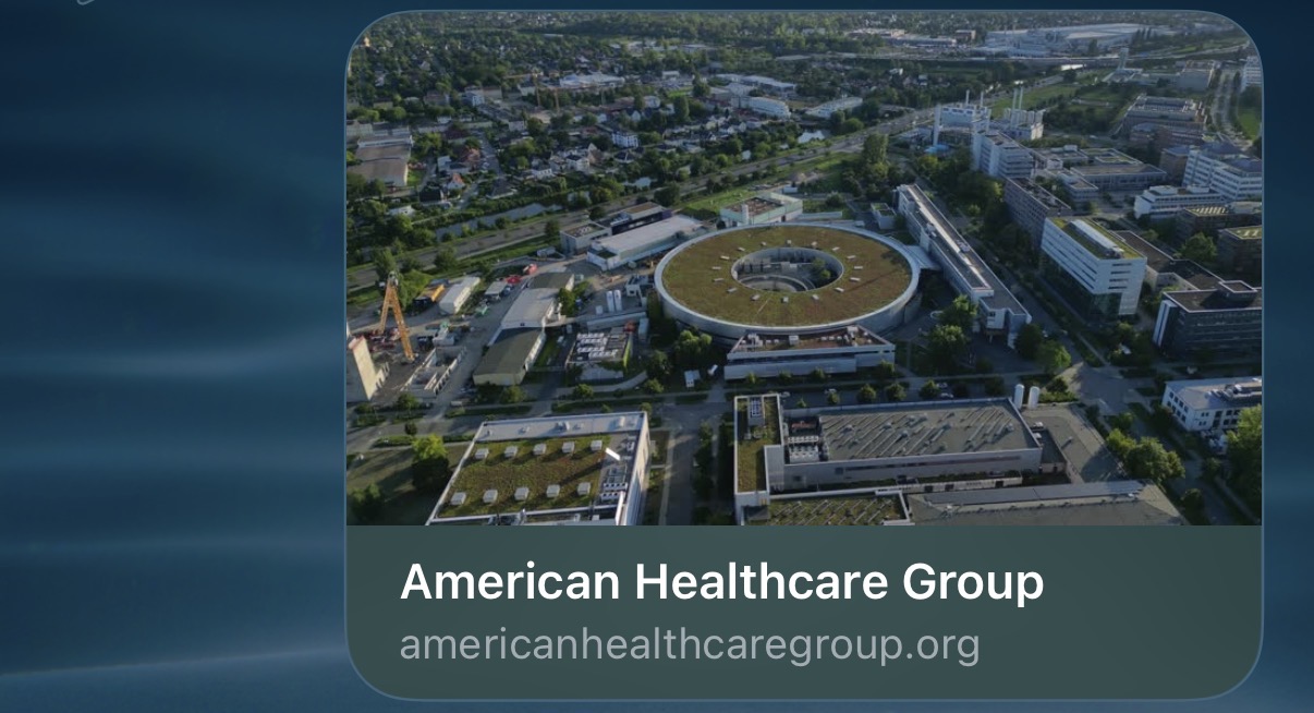 Healthcare facility viewed from above